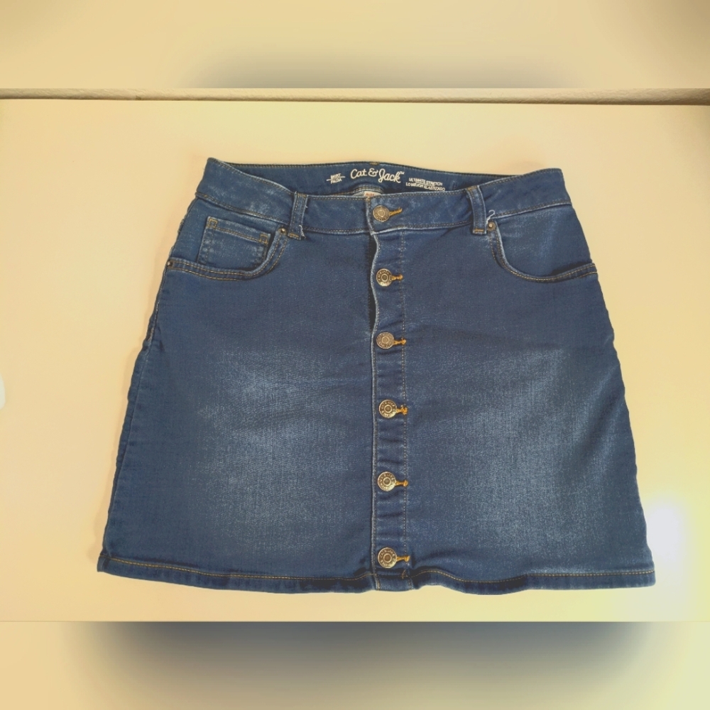 Cat & Jack Blue Denim Mini Skirt